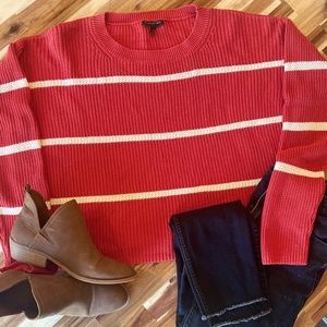 Banana Republic Stripe Cropped Sweater
